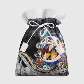 Подарочный 3D мешок с принтом Стрит-арт Такаси Мураками в Екатеринбурге, 100% полиэстер | Размер: 29*39 см | картина | мураками | такаси мураками | такаши мураками | такеши мураками | японская живопись | японское искусство