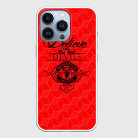 Чехол для iPhone 13 Pro с принтом MU Red Devils coral theme в Екатеринбурге,  |  | Тематика изображения на принте: manchester united | mu | mufc | old trafford | англия | апл | красные | красные дьяволы | лига чемпионов | манчестер | манчестер юнайтед | мю | олд траффорд | премьер лига | театр мечты | футбол