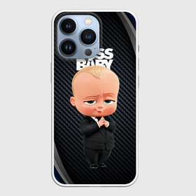Чехол для iPhone 13 Pro с принтом BOSS black  blue в Екатеринбурге,  |  | baby | boss | boss baby | босс | босс молокосос | маленький босс | малыш | мальчик | молокосос | ребенок