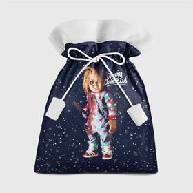 Подарочный 3D мешок с принтом Новогодний Чаки / New Years Chucky в Екатеринбурге, 100% полиэстер | Размер: 29*39 см | chucky | кино | кукла | монстр | новый год | нож | рождество | снег | снежинка | ужасы | хоррор | чаки