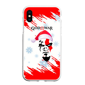 Чехол для iPhone XS Max матовый с принтом Новогодний God of War. в Екатеринбурге, Силикон | Область печати: задняя сторона чехла, без боковых панелей | ascension | betrayal | chains of olympus | cratos | ghost of sparta | god of war | hack and slash | kratos | logo | бог войны | год ов вар | год оф вар | игра | кратос | лого | логотип | новогодний | новогодний god of war | снежинки | эмблема