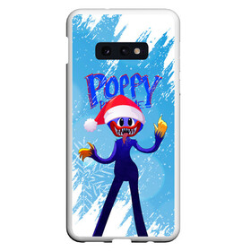 Чехол для Samsung S10E с принтом Новогодний Poppy Playtime. в Екатеринбурге, Силикон | Область печати: задняя сторона чехла, без боковых панелей | 2021 | 2022 | happy new year | play | poppy | poppy playtime | poppyplaytime | time | игра | монстр | новогодний poppy playtime | новый год | праздник | снежинки