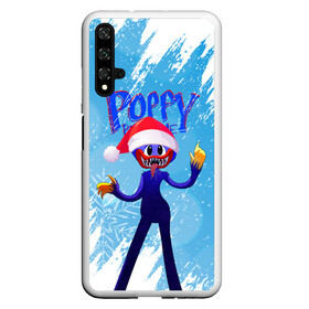 Чехол для Honor 20 с принтом Новогодний Poppy Playtime. в Екатеринбурге, Силикон | Область печати: задняя сторона чехла, без боковых панелей | 2021 | 2022 | happy new year | play | poppy | poppy playtime | poppyplaytime | time | игра | монстр | новогодний poppy playtime | новый год | праздник | снежинки