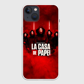 Чехол для iPhone 13 с принтом БУМАЖНЫЙ ДОМ - LA CASA DE PAPEL - BELLA CIAO в Екатеринбурге,  |  | bella ciao | la casa de papel | бумажный дом | ла каса де | ла каса де папель | ла каса де пепел | лакаса | сериал | фильм