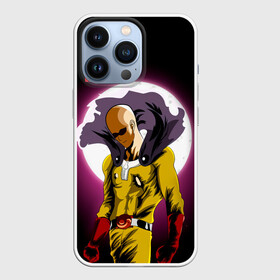 Чехол для iPhone 13 Pro с принтом Лысый плащ One Punch Man в Екатеринбурге,  |  | hagemanto | one punch man | one punchman | onepunchman | saitama | sensei | аниме | ван панч мен | ванпанчмен | лысый плащ | манга | сайтама | сильнейший человек | учитель | человек одинудар | человек одного удара