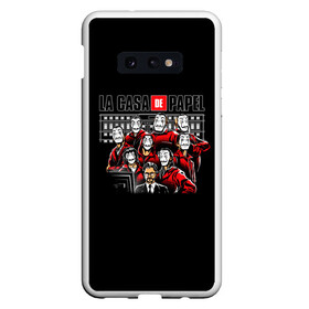 Чехол для Samsung S10E с принтом LA CASA DE PAPEL BELLA CIAO - СЕРИАЛ БУМАЖНЫЙ ДОМ в Екатеринбурге, Силикон | Область печати: задняя сторона чехла, без боковых панелей | bella ciao | la casa de papel | бумажный дом | ла каса де | ла каса де папель | ла каса де пепел | лакаса | сериал | фильм