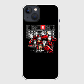 Чехол для iPhone 13 с принтом LA CASA DE PAPEL BELLA CIAO - СЕРИАЛ БУМАЖНЫЙ ДОМ в Екатеринбурге,  |  | bella ciao | la casa de papel | бумажный дом | ла каса де | ла каса де папель | ла каса де пепел | лакаса | сериал | фильм