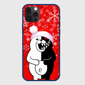 Чехол для iPhone 12 Pro Max с принтом НОВОГОДНИЙ MONOKUMA. в Екатеринбурге, Силикон |  | 2022 | anime | black  white | danganronpa | happy new year | kurokuma | merry christmas | monodam | monokuma | monomi | monotaro | pink | shirokuma | аниме | год тигра | зима близко | мoноми | монокума | нг | новогодний | новый год | новый 