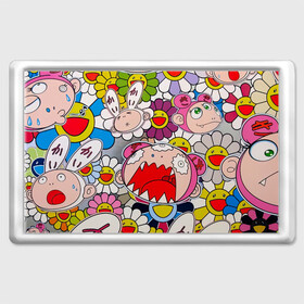 Магнит 45*70 с принтом Takashi Murakami кричащий арт в Екатеринбурге, Пластик | Размер: 78*52 мм; Размер печати: 70*45 | Тематика изображения на принте: takashi murakami | арт | граффити | кричащий арт | мураками | такаси | такаси мураками | токио | уличное граффити | япония