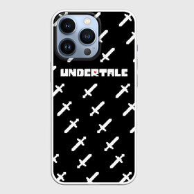 Чехол для iPhone 13 Pro с принтом UNDERTALE LOGO | СРАЖЕНИЕ, МЕЧИ в Екатеринбурге,  |  | asriel dreemurr | chara | frisk | gaster blaster | heart | sans | undertale | азриэль дримурр | андертейл | гастер | меттатон | санс | сердце | фриск | чара