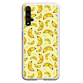 Чехол для Honor 20 с принтом Банановый Бум в Екатеринбурге, Силикон | Область печати: задняя сторона чехла, без боковых панелей | банан | банановый | бананы | паттерн | прикол | фрукты