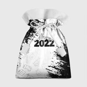 Подарочный 3D мешок с принтом Тигр отдыхает на цифре 2022. в Екатеринбурге, 100% полиэстер | Размер: 29*39 см | 2022 | happy new year | merry christmas | год тигра | зима близко | нг | новогодний | новогодний тигр | новогодняя символика | новый год | новый год 2022 | рождество | символ 2022 года | снег | снежинки | тигр