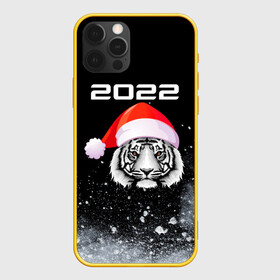 Чехол для iPhone 12 Pro с принтом Новогодний тигр 2022. в Екатеринбурге, силикон | область печати: задняя сторона чехла, без боковых панелей | Тематика изображения на принте: 2022 | happy new year | merry christmas | год тигра | зима близко | нг | новогодний | новогодний тигр | новогодняя символика | новый год | новый год 2022 | рождество | символ 2022 года | снег | снежинки | тигр