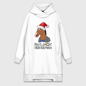 Платье-худи хлопок с принтом Bo Ho Ho Jack Horseman в Екатеринбурге,  |  | 2022 | 2022 год | happy new year | santa | год тигра | дед мороз | каникулы | мороз | новогодний свитер | новый год | новый год 2022 | новый год тигра | оливье | праздник | рождество | санта клаус | свитер новогодний