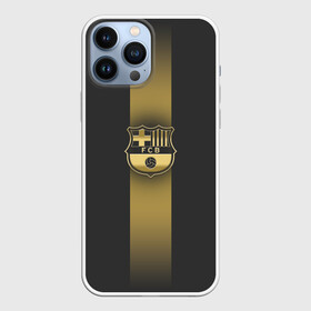 Чехол для iPhone 13 Pro Max с принтом Barcelona Gold Graphite Theme в Екатеринбурге,  |  | Тематика изображения на принте: barcelona | blaugrana | fc barcelona | spain | барселона | гранатово синие | золото | золотоые логотипы | золотые эмблемы | ла лига | лига чемпионов | фк барселона | футбол | чемпионат испании