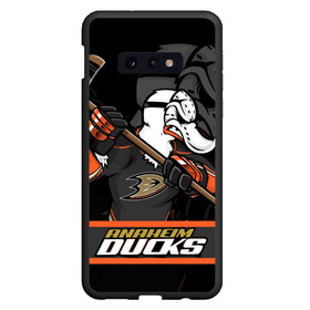 Чехол для Samsung S10E с принтом Анахайм Дакс Anaheim Ducks в Екатеринбурге, Силикон | Область печати: задняя сторона чехла, без боковых панелей | anaheim | anaheim ducks | ducks | hockey | nhl | usa | дакс | нхл | спорт | сша | хоккей | шайба