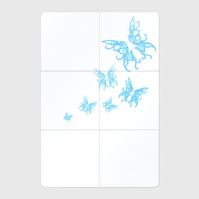 Магнитный плакат 2Х3 с принтом Неоновые бабочки Cotton Theme в Екатеринбурге, Полимерный материал с магнитным слоем | 6 деталей размером 9*9 см | Тематика изображения на принте: бабочки | крылья | легкость | насековые | неон | ночные | полет | природа | светящиеся