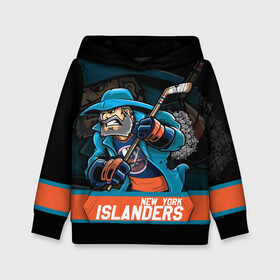 Детская толстовка 3D с принтом Нью Йорк Айлендерс в Екатеринбурге, 100% полиэстер | двухслойный капюшон со шнурком для регулировки, мягкие манжеты на рукавах и по низу толстовки, спереди карман-кенгуру с мягким внутренним слоем | hockey | islanders | new york | new york islanders | nhl | usa | айлендерс | нхл | нью йорк | нью йорк айлендерс | спорт | сша | хоккей | шайба