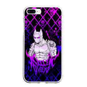 Чехол для iPhone 7Plus/8 Plus матовый с принтом JOJO / KILLER QUEEN / КОРОЛЕВА УБИЙЦА / ART в Екатеринбурге, Силикон | Область печати: задняя сторона чехла, без боковых панелей | adventure | jojo | jojos bizarre | jojos bizarre adventure | killer queen | pattern | yare yare daze | аниме | брызги | джоджо | манга | узор | яре яре дазе