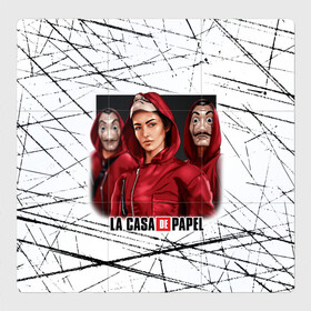 Магнитный плакат 3Х3 с принтом СЕРИАЛ БУМАЖНЫЙ ДОМ | LA CASA DE PAPEL BELLA CIAO в Екатеринбурге, Полимерный материал с магнитным слоем | 9 деталей размером 9*9 см | Тематика изображения на принте: bella ciao | la casa de papel | бумажный дом | ла каса де | ла каса де папель | ла каса де пепел | лакаса | сериал | фильм