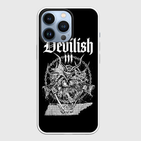 Чехол для iPhone 13 Pro с принтом Devilish trio 615 в Екатеринбурге,  |  | Тематика изображения на принте: develish trio | devilish trio | hip hop | rap | rep | девелишь трио | исполнители | исполнитель | музыка | реп