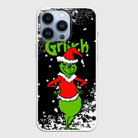 Чехол для iPhone 13 Pro с принтом Grinch На всех обиделся. в Екатеринбурге,  |  | Тематика изображения на принте: 2022 | grinch | happy new year | merry christmas | год тигра | гринч | зима близко | нг | новогодний | новый год | новый год 2022 | рождество | снег | снежинки