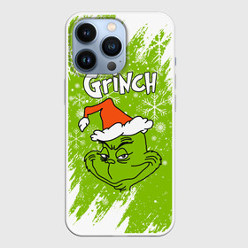 Чехол для iPhone 13 Pro с принтом Grinch Green. в Екатеринбурге,  |  | 2022 | grinch | happy new year | merry christmas | год тигра | гринч | зима близко | нг | новогодний | новый год | новый год 2022 | рождество | снег | снежинки