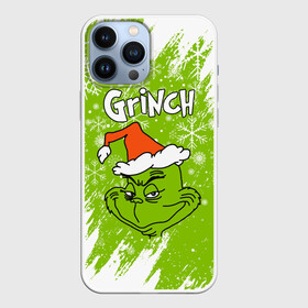 Чехол для iPhone 13 Pro Max с принтом Grinch Green. в Екатеринбурге,  |  | 2022 | grinch | happy new year | merry christmas | год тигра | гринч | зима близко | нг | новогодний | новый год | новый год 2022 | рождество | снег | снежинки