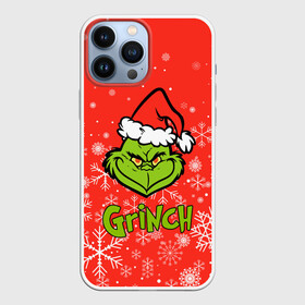 Чехол для iPhone 13 Pro Max с принтом Grinch Red. в Екатеринбурге,  |  | 2022 | grinch | happy new year | merry christmas | год тигра | гринч | зима близко | нг | новогодний | новый год | новый год 2022 | рождество | снег | снежинки