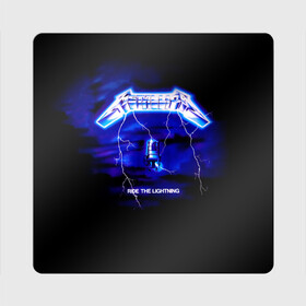 Магнит виниловый Квадрат с принтом Ride the Lightning   Metallica в Екатеринбурге, полимерный материал с магнитным слоем | размер 9*9 см, закругленные углы | hard | heavy | james hetfield | kirk hammett | lars ulrich | metallica | music | robert trujillo | rock band | thrash | thrashmetal | альбом | джеймс хэтфилд | кирк хэмметт | ларс ульрих | метал | металика | металлика | музыка | роберт трухильо | рок груп