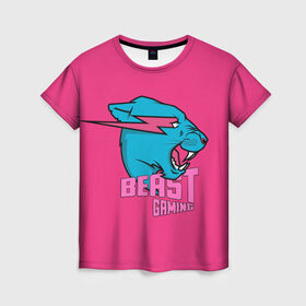 Женская футболка 3D с принтом Mr Beast Gaming Full Print (Pink edition) в Екатеринбурге, 100% полиэфир ( синтетическое хлопкоподобное полотно) | прямой крой, круглый вырез горловины, длина до линии бедер | gamer | games | gaming | mr beast | mrbeast | youtube | блогеры | игры | мистер бист | ютуберы