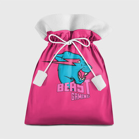 Подарочный 3D мешок с принтом Mr Beast Gaming Full Print (Pink edition) в Екатеринбурге, 100% полиэстер | Размер: 29*39 см | gamer | games | gaming | mr beast | mrbeast | youtube | блогеры | игры | мистер бист | ютуберы