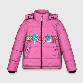 Зимняя куртка для мальчиков 3D с принтом Mr Beast Donut (Pink edition) в Екатеринбурге, ткань верха — 100% полиэстер; подклад — 100% полиэстер, утеплитель — 100% полиэстер | длина ниже бедра, удлиненная спинка, воротник стойка и отстегивающийся капюшон. Есть боковые карманы с листочкой на кнопках, утяжки по низу изделия и внутренний карман на молнии. 

Предусмотрены светоотражающий принт на спинке, радужный светоотражающий элемент на пуллере молнии и на резинке для утяжки | arts | mr beast | mrbeast | youtube | арты | блогеры | мистер бист | прикольные надписи | ютуб | ютуберы