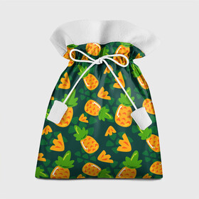 Подарочный 3D мешок с принтом Ананасы Много ананасов в Екатеринбурге, 100% полиэстер | Размер: 29*39 см | ананас | ананасовый | ананасы | сладость | фрукт