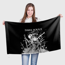 Флаг 3D с принтом Dark Souls The Ashen One в Екатеринбурге, 100% полиэстер | плотность ткани — 95 г/м2, размер — 67 х 109 см. Принт наносится с одной стороны | dark souls | games | praise the sun | the ashen one | игры | компьютерные игры | негорящий | неопалимый | рыцарь | тёмные души