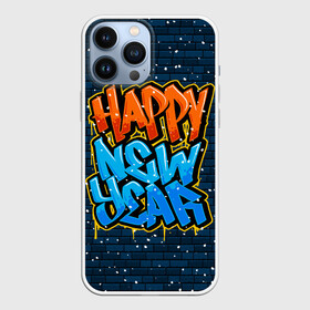 Чехол для iPhone 13 Pro Max с принтом С Новым Годом граффити   Happy New Year graffiti в Екатеринбурге,  |  | Тематика изображения на принте: graffiti | wall | граффити | зима | новый год | рождество | снег | снежинка | стена