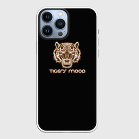 Чехол для iPhone 13 Pro Max с принтом tigerss mood в Екатеринбурге,  |  | африка | бивни | глаза | животные | злой | злость | зубы | индия | клыки | настроение | неон | неоновые принты | пасть | природа | саванна | светящиеся | сердится | тигр