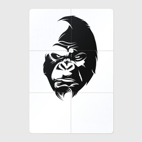 Магнитный плакат 2Х3 с принтом Angry Monkey Cotton Theme в Екатеринбурге, Полимерный материал с магнитным слоем | 6 деталей размером 9*9 см | африка | бивни | горилла | животные | злая обезьяна | злой | злость | индия | настроение | неон | неоновые принты | обезьяна | природа | саванна | светящиеся | сердится | шимпанзе