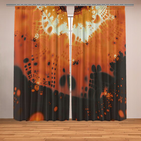 Фотошторы с принтом Коллекция Journey Оранжевый взрыв 126-3 2 в Екатеринбурге, Блэкаут (светозащита 90%) / Габардин (светозащита 40% | 2 полотна шириной по 145 см; Высота 200-300 см; Крепление: шторная лента (на крючки); | abstraction | black | bright | fractal | orange | абстракция | на витрину | оранжевый | фрактал | черный | яркий