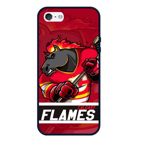 Чехол для iPhone 5/5S матовый с принтом Калгари Флэймз Calgary Flames в Екатеринбурге, Силикон | Область печати: задняя сторона чехла, без боковых панелей | Тематика изображения на принте: calgary | calgary flames | flames | hockey | nhl | usa | калгари | калгари флэймз | нхл | спорт | сша | флэймз | хоккей | шайба