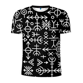 Мужская футболка 3D спортивная с принтом Скандинавские руны Славянские символы в Екатеринбурге, 100% полиэстер с улучшенными характеристиками | приталенный силуэт, круглая горловина, широкие плечи, сужается к линии бедра | runes | викинг | викинги | древние знаки | знаки | норвегия | норвежские | руны | русь | символы | скандинавия | скандинавские | славяне | славянская символика