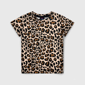 Детская футболка 3D с принтом Леопардовые Пятна в Екатеринбурге, 100% гипоаллергенный полиэфир | прямой крой, круглый вырез горловины, длина до линии бедер, чуть спущенное плечо, ткань немного тянется | jaguar | leopard | ocelot | predator | гепард | дикая кошка | животное | зверь | кот | леопард | леопардовые пятна | оцелот | хищная кошка | хищник | ягуар