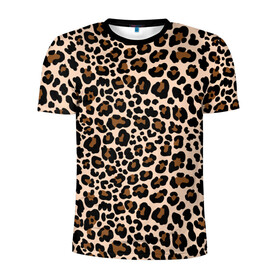 Мужская футболка 3D спортивная с принтом Леопардовые Пятна в Екатеринбурге, 100% полиэстер с улучшенными характеристиками | приталенный силуэт, круглая горловина, широкие плечи, сужается к линии бедра | jaguar | leopard | ocelot | predator | гепард | дикая кошка | животное | зверь | кот | леопард | леопардовые пятна | оцелот | хищная кошка | хищник | ягуар