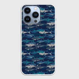 Чехол для iPhone 13 Pro с принтом Хищные Акулы в Екатеринбурге,  |  | fish | ocean | predator | shark | white shark | акула | белая акула | зубы | море | морской хищник | океан | рыба | хищная рыба | хищник