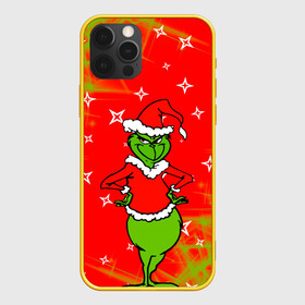 Чехол для iPhone 12 Pro с принтом Новогодний Grinch на танцполе. в Екатеринбурге, силикон | область печати: задняя сторона чехла, без боковых панелей | 2022 | grinch | happy new year | merry christmas | год тигра | гринч | зима близко | нг | новогодний | новый год | новый год 2022 | рождество | снег | снежинки