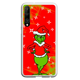 Чехол для Honor P30 с принтом Новогодний Grinch на танцполе. в Екатеринбурге, Силикон | Область печати: задняя сторона чехла, без боковых панелей | Тематика изображения на принте: 2022 | grinch | happy new year | merry christmas | год тигра | гринч | зима близко | нг | новогодний | новый год | новый год 2022 | рождество | снег | снежинки