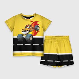 Детский костюм с шортами 3D с принтом Вспыш и чудо машинки  Рык в Екатеринбурге,  |  | вспыш | детский | желтый | машина | машинки | монстрак | мультик | мультфильм | персонаж | рык | чудо