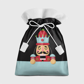 Подарочный 3D мешок с принтом Кукла Щелкунчик в Екатеринбурге, 100% полиэстер | Размер: 29*39 см | nut cracker | nutcracker | новогодний | новогодняя сказка | новый год | рождество | сказка | снежинка | щелкунчик