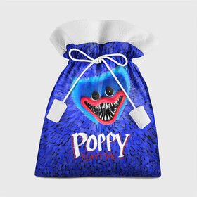 Подарочный 3D мешок с принтом Хагги Вагги - Поппи Плейтайм в Екатеринбурге, 100% полиэстер | Размер: 29*39 см | Тематика изображения на принте: horror | huggy | playtime | poppy | wuggy | вагги | хагги | хоррор