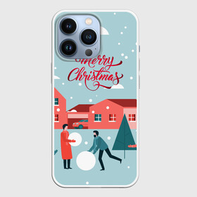 Чехол для iPhone 13 Pro с принтом Merry Christmas Cчастливого Рождества в Екатеринбурге,  |  | Тематика изображения на принте: 2022 | christmas | cчастливого | merry | год | елка | новый | праздник | рождества | снег | снеговик